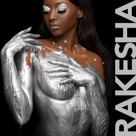 Rakesha Rochelle in silver by Nick Saglimbeni for Painted Princess Project