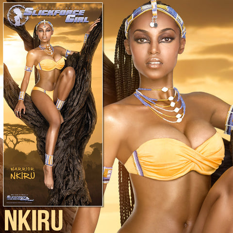 SlickforceGirl Warrior Nkiru 13"x27" Collector's Poster