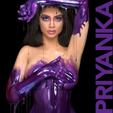Priyanka Ares in purple by Nick Saglimbeni for Painted Princess Project