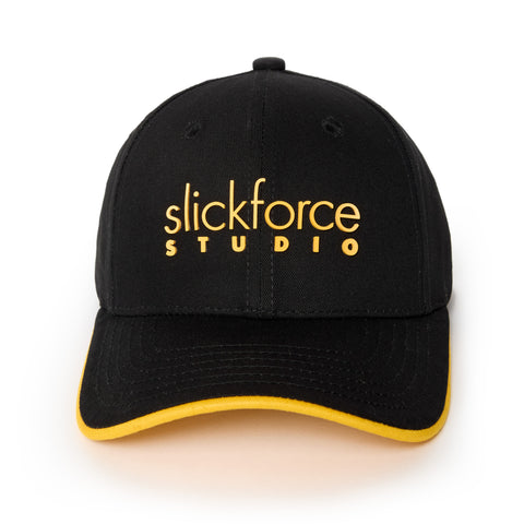 Slickforce Studio Hat - Black & Yellow - Front